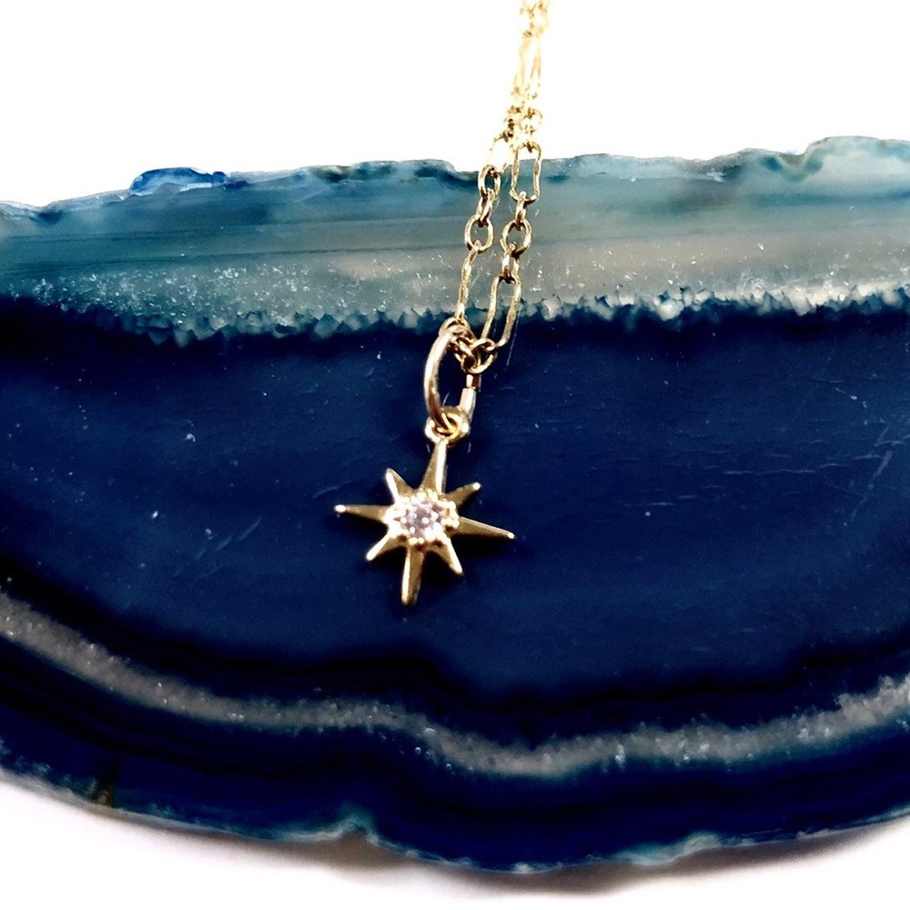 Star Necklace, Celestial, North Star, Polaris - Picture 2 of 10